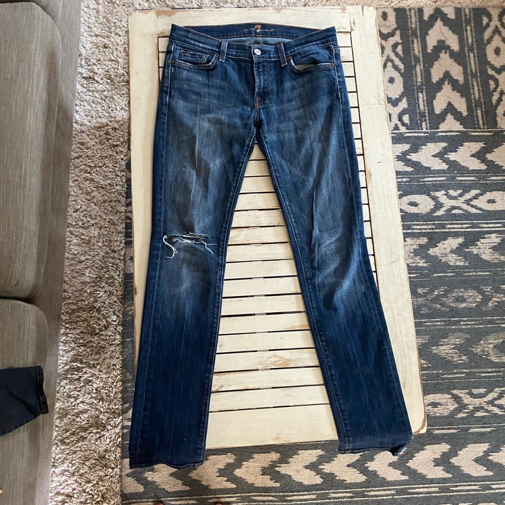 7 for All Mankind Skinny Medium Wash Jeans